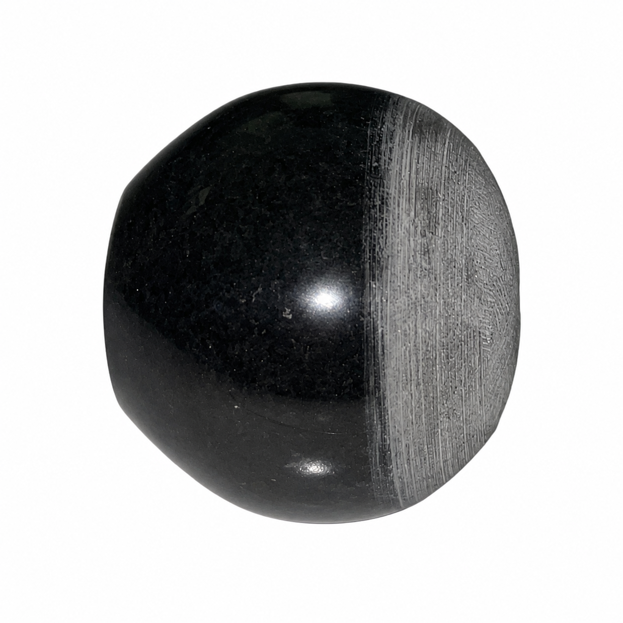 Anketras Handcrafted Black Stone Grinding Ball | Granite Ball Grinder with Rough Grinding Face & Smooth Polished Grip | Traditional Stone Grinder for Garlic, Ginger, Pepper, Herbs & Masala Paste