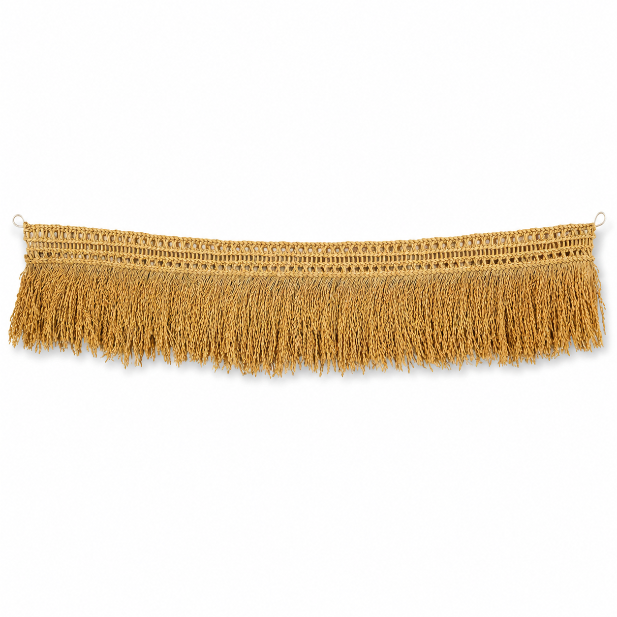 ANKETRAS Premium Handmade Natural Paddy Thoranam for Main Door | Traditional Woven Entrance Toran with Tassel Detailing | Festive, Pooja Room and Housewarming Décor | Approx. 46 Inches