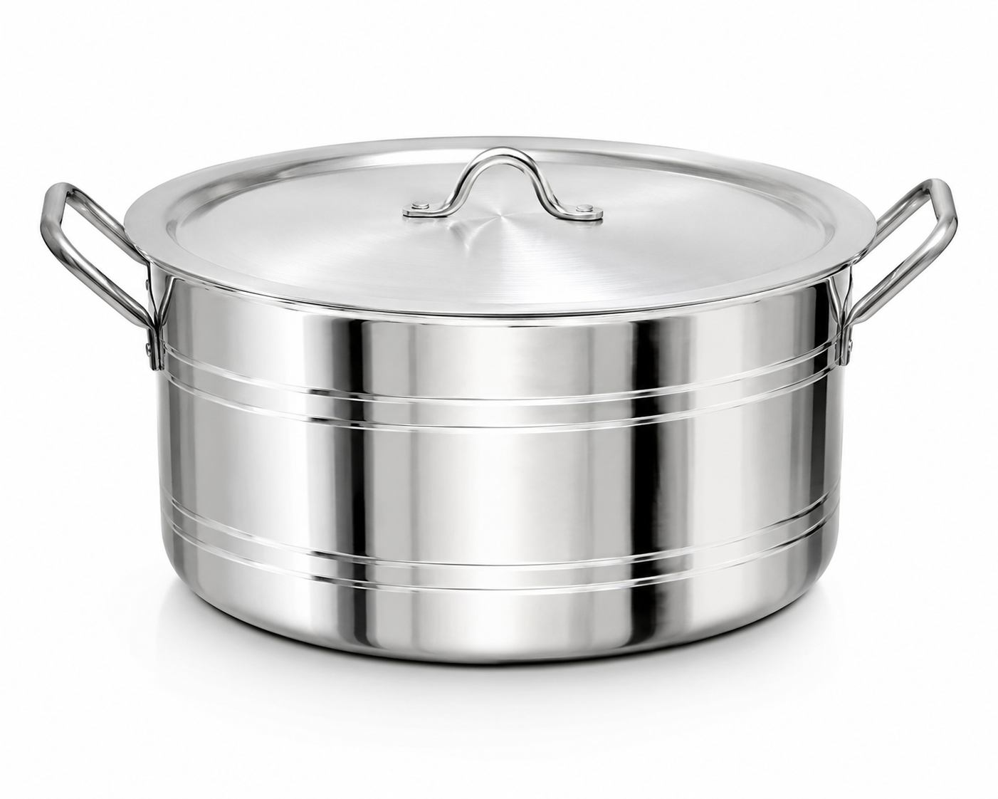 Anketras Aluminium Biriyani Pot with Lid | Heavy Duty Multipurpose Cooking Vessel with Dual Side Handles | Ideal for Biryani, Rice, Curry, Gravy, Soup & Bulk Cooking