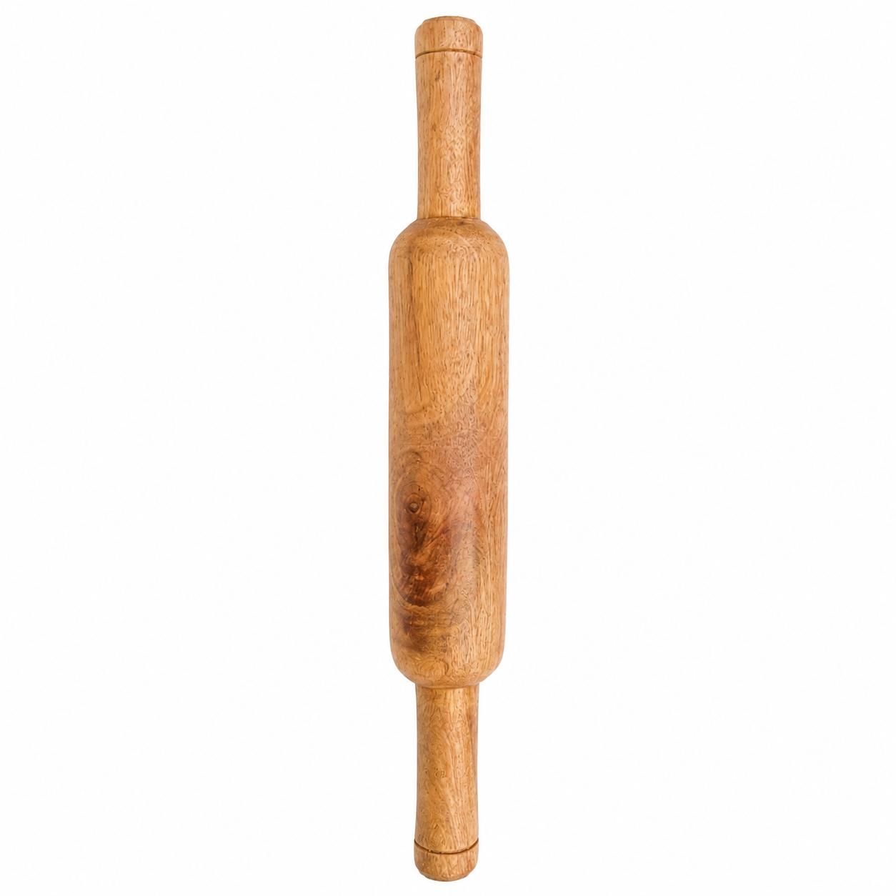 ANKETRAS Wooden Rolling Pin for Roti, Chapati, Poori, Paratha & Baking | Smooth Wooden Dough Roller with Comfortable Handles | 12 Inch, Pack of 1
