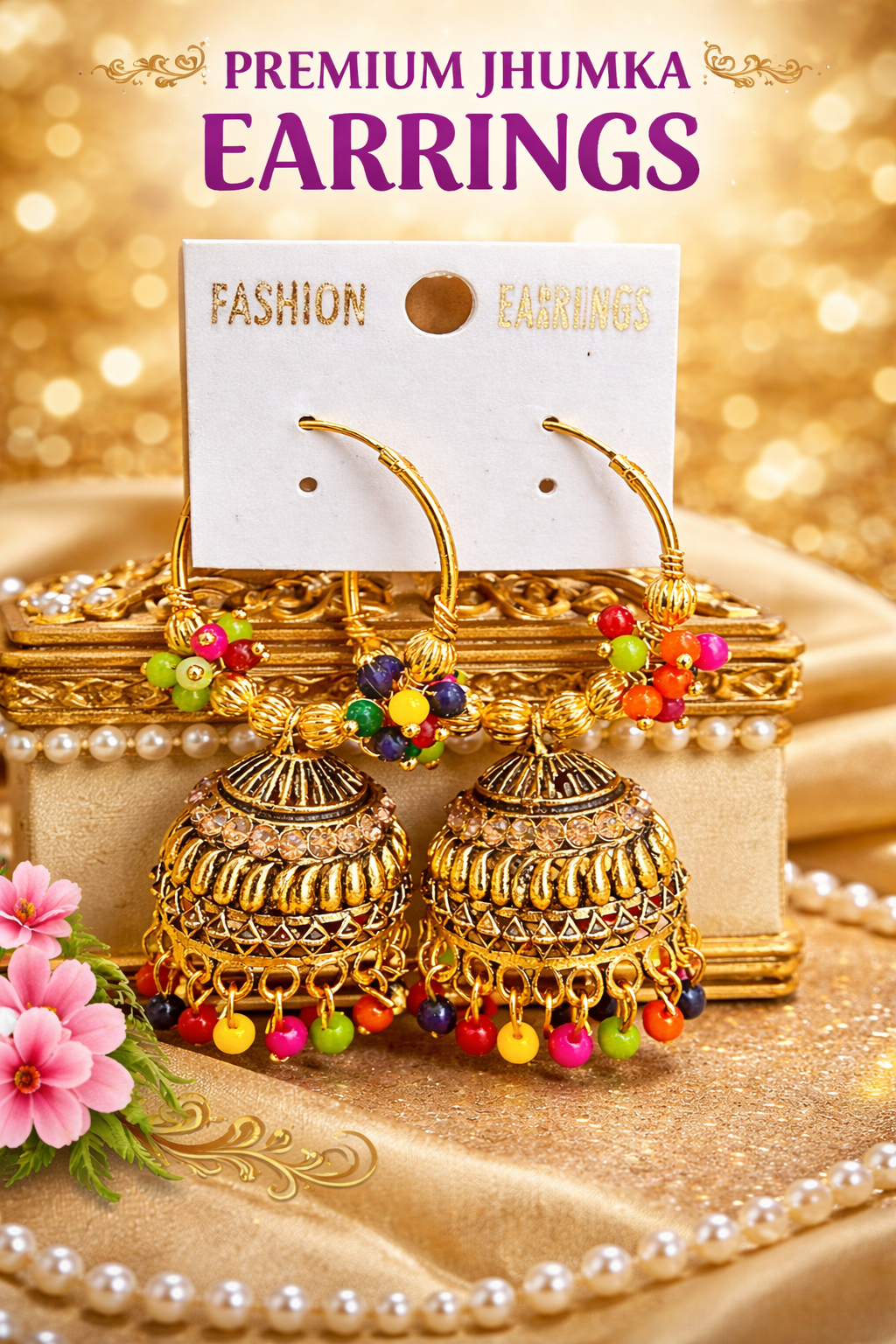 Anketras Circle Charm Jhumkas – Minimal Yet Magical